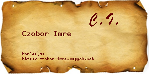 Czobor Imre névjegykártya